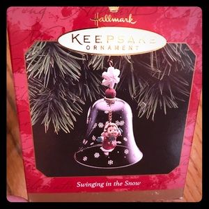 Hallmark Christmas Ornament-swinging in the snow